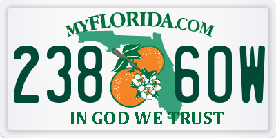 FL license plate 2386OW