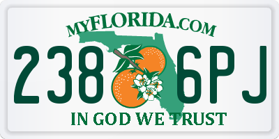 FL license plate 2386PJ