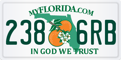 FL license plate 2386RB