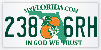 FL license plate 2386RH