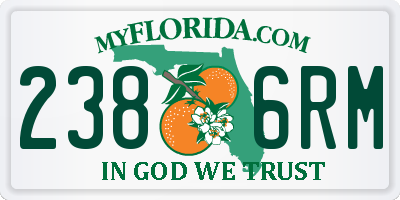 FL license plate 2386RM