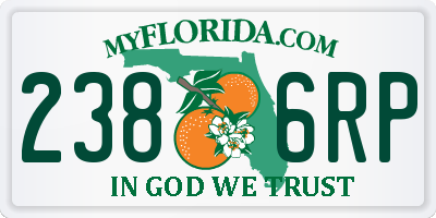 FL license plate 2386RP