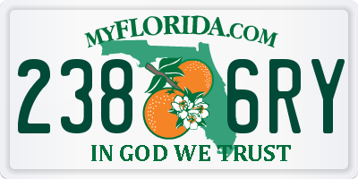 FL license plate 2386RY