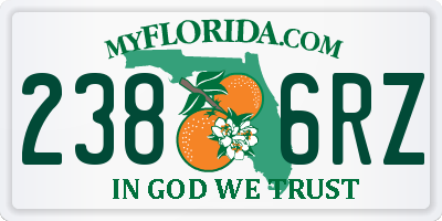 FL license plate 2386RZ