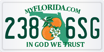 FL license plate 2386SG