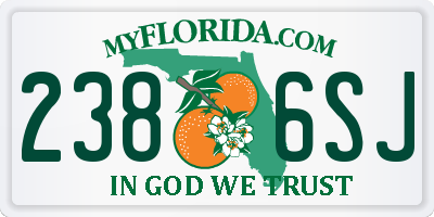 FL license plate 2386SJ