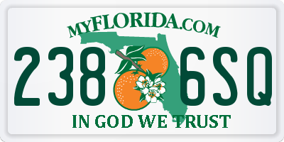 FL license plate 2386SQ