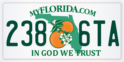 FL license plate 2386TA