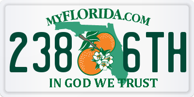 FL license plate 2386TH