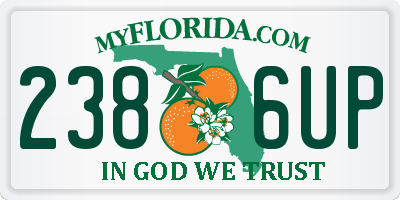 FL license plate 2386UP