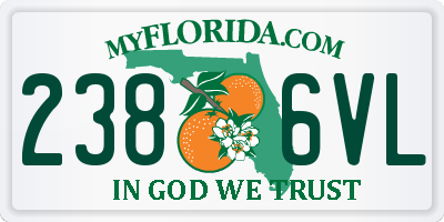 FL license plate 2386VL