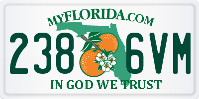 FL license plate 2386VM
