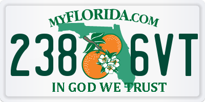 FL license plate 2386VT