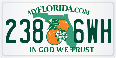 FL license plate 2386WH