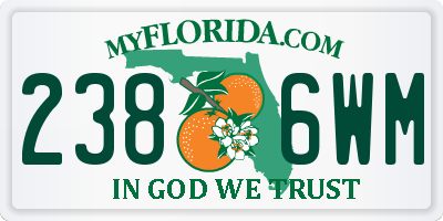 FL license plate 2386WM