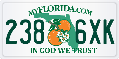 FL license plate 2386XK