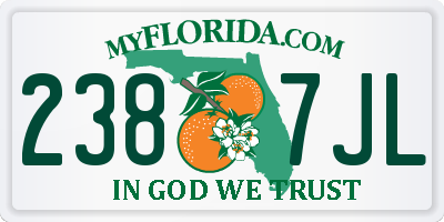 FL license plate 2387JL