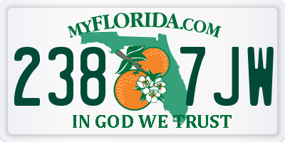 FL license plate 2387JW