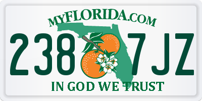 FL license plate 2387JZ