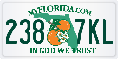 FL license plate 2387KL