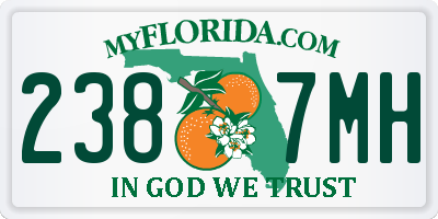 FL license plate 2387MH