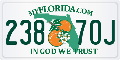 FL license plate 2387OJ