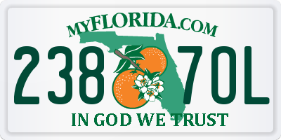 FL license plate 2387OL