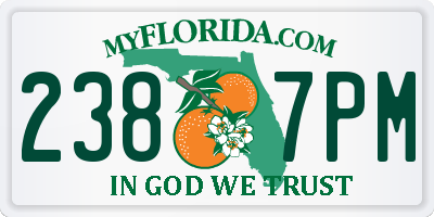 FL license plate 2387PM