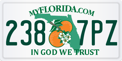 FL license plate 2387PZ