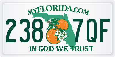 FL license plate 2387QF