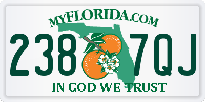 FL license plate 2387QJ