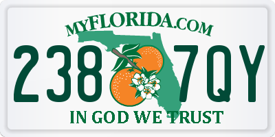 FL license plate 2387QY