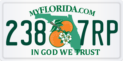 FL license plate 2387RP