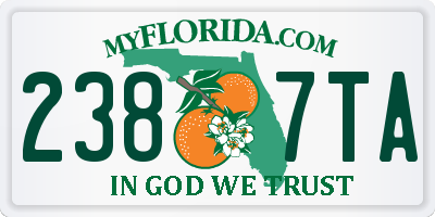 FL license plate 2387TA
