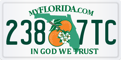 FL license plate 2387TC