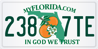 FL license plate 2387TE