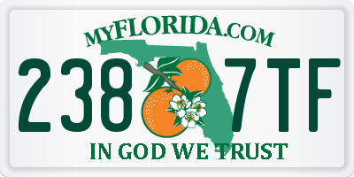 FL license plate 2387TF
