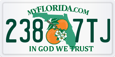 FL license plate 2387TJ