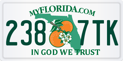 FL license plate 2387TK