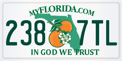 FL license plate 2387TL