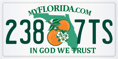 FL license plate 2387TS