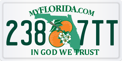 FL license plate 2387TT