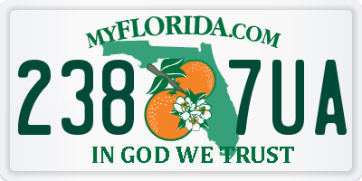 FL license plate 2387UA