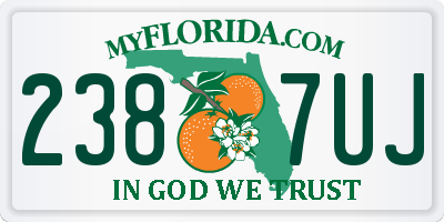 FL license plate 2387UJ