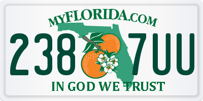FL license plate 2387UU