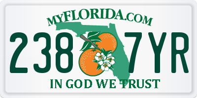 FL license plate 2387YR