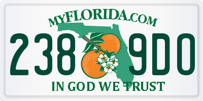 FL license plate 2389DO
