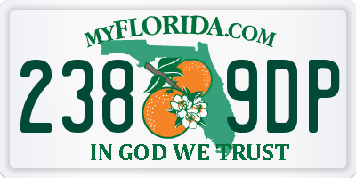 FL license plate 2389DP