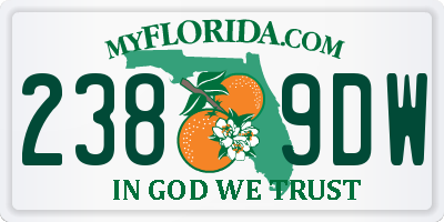 FL license plate 2389DW