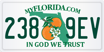 FL license plate 2389EV